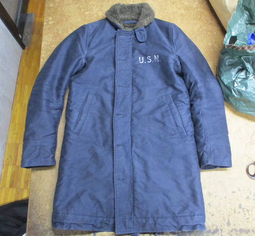 N-1デッキジャケットのジッパーを新しく交換 - 洋服のお直し屋さん